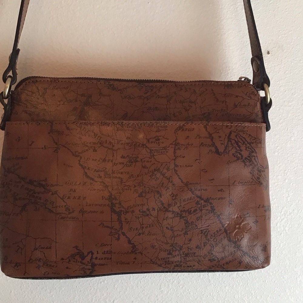 ✔️Patricia Nash Map Brown Crossbody Bag - Picture 4 of 10